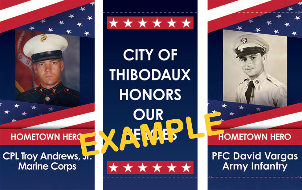 Hometown Heroes Banner Example